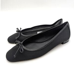Stuart Weitzman Arabella Women's Ballet Flat Slip-On Black Size US7.5B EU38